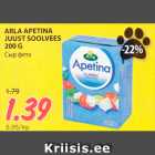 Allahindlus - ARLA APETINA
JUUST SOOLVEES
200 G