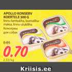 Allahindlus - APOLLO KONSERV
KOERTELE 300 G