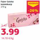 Fazer Geisha
kommikarp
270 g