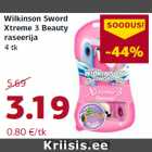 Allahindlus - Wilkinson Sword
Xtreme 3 Beauty
raseerija
4 tk