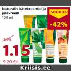 Allahindlus - Naturalis kätekreemid ja
jalakreem
125 ml