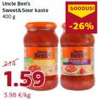 Allahindlus - Uncle Ben’s
Sweet&Sour kaste
400 g