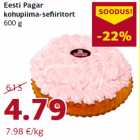 Allahindlus - Eesti Pagar
kohupiima-sefiiritort
600 g