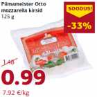 Allahindlus - Piimameister Otto
mozzarella kirsid
125 g