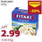 Allahindlus - Fitaki juust
500 g