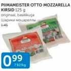 PIIMAMEISTER OTTO MOZZARELLA KIRSID 125 G