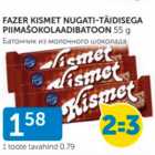 FAZER KISMET NUGATI-TÄIDISEGA PIIMAŠOKOLAADIBATOON 55 G