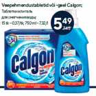 Veepehmendustabletid või -geel Calgon
