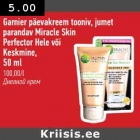 Allahindlus - Garnier päevakreem tooniv, jumet parandav Miracle Skin Perfector Hele või Keskmine,