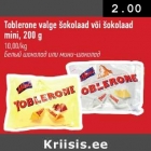 Allahindlus - Toblerone valge šokolaad või šokolaad mini,