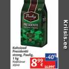 Allahindlus - Kohvioad Presidentti strong, Paulig, 1 kg