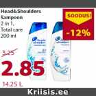 Allahindlus - Head&Shoulders
Šampoon