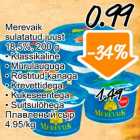 Allahindlus - Merevaik sulatatud juust 18,5%, 200 g