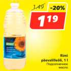 Allahindlus - Rimi
päevalilleõli, 1 l