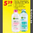 Allahindlus - Garnier näopuhastus
mitsellaarvesi, 400 ml
