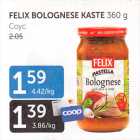 FELIX BOLOGNESE KASTE 360 g