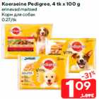 Koeraeine Pedigree, 4 tk x 100 g