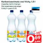 Karboniseerimata vesi Vichy, 1,5 l

