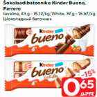 Šokolaadibatoonike Kinder Bueno,
Ferrero