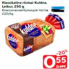 Klassikaline röstsai Kuldne,
Leibur, 250 g
