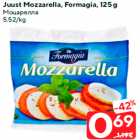 Juust Mozzarella, Formagia, 125 g
