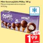 Allahindlus - Mini-koonusjäätis Milka, 141 g
