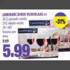 LUMINARC DINER VEINIKLAAS 6tk 28 CL punasele veinile,21 CL valgele veinile 