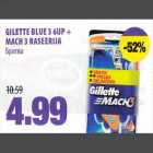 GILETTE BLUE 3 6UР + MACH 3  RASEERIJA