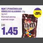 M&M" S PIIMAŠOKOLAAD VÄRVILISES GLASUURIS l50g