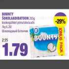 BOUNTY ŠOKOLAADIBATOON 285g kookospähkel piimašokolaadis 
