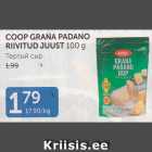 COOP GRANA PADANO RIIVITUD JUUST 100 G