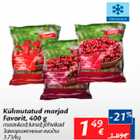 Allahindlus - Külmutatud marjad Favorit, 400 g