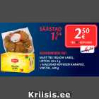 Allahindlus - MUST TEE YELLOW LABEL, LIPTON, 50 X 2 G + MAGUSAD KÜPSISED KARAPUZ, VIKSTAL, 400 G