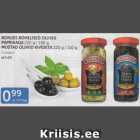 Allahindlus - BORGES ROHELISED OLIIVID PAPRIKAGA 220 G / 140 G, MUSTAD OLIIVID KIVIDETA 220 G / 110 G