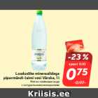 Allahindlus - Looduslike mineraalidega
piparmündi-laimi vesi Värska, 1 l
