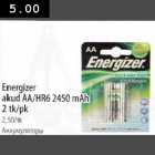 Allahindlus - Energizer akud AA/HR6 2450 mAh 2tk/pk