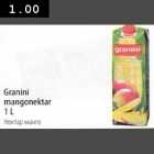 Allahindlus - Granini mangonektar 1L