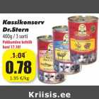 Allahindlus - Kassikonserv
Dr.Stern
400g / 3 sorti