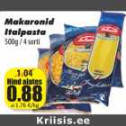 Allahindlus - Makaronid
Italpasta
500g / 4 sorti