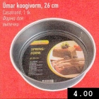 Ümar koogivorm, 26 cm