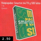 Koopiapaber Smartist A4/70 g 500 lehte
1 tk