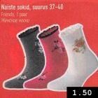 Allahindlus - Naiste sokid, suurus 37-40