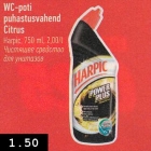 WC-poti
puhastusvahend
Citrus