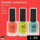 Allahindlus - Küünelakk, erinevad toonid
Wild & Mild,
12 ml