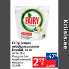 Allahindlus - Fairy Lemon nõudepesumasina kapslid, 24 tk