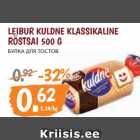 Allahindlus - LEIBUR KULDNE KLASSIKALINE
RÖSTSAI 500 G