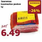 Allahindlus - Saaremaa
kuumsuitsu peekon
kg