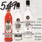 Allahindlus - Viin Russkii Dyh, 40%, 0,5 l .Na moloke .Premium; Maitsestatud viin Kljukvennaja 37,5%