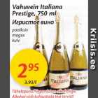 Allahindlus - Vahuvein Italiana Prestige, 750 ml