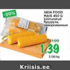 Allahindlus - GEIA FOOD MAIS 450 G